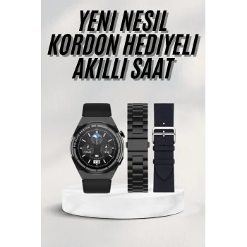 En Çok Tercih Edilen Akıllı Saat Amoled Ekran Nabız Sensörü GPS Uyumlu Adımsayar