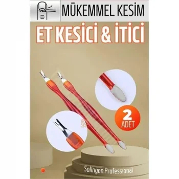 Ergonomik Tırnak Et Kesici Et İtici 2 Adet Solingen 721310