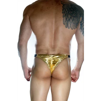 Erkek Arkası Büzgülü Gold Brazillian Slip