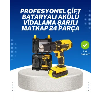 Ev ve Atölye İçin 12V Akülü Matkap | Plastik Mandren ve Metal Şanzıman