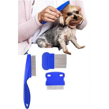 Evcil Hayvan Bit Tarağı Seti Paslanmaz Çelik lı 4lü Set