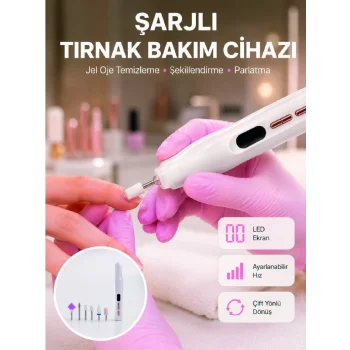 Evde ve Profesyonel Kullanıma Uygun Tasarımlı Tırnak Bakım Cihazı