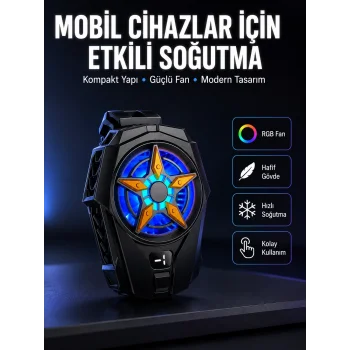 Evrensel Uyumlu Type-C Şarjlı Cep Telefonu Radyatörü Yeni Nesil