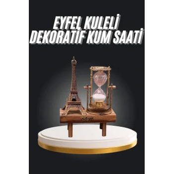 Eyfel Kuleli Kum Saati Dekoratif Hediyelik Eşya Retro Eyfel Kulesi