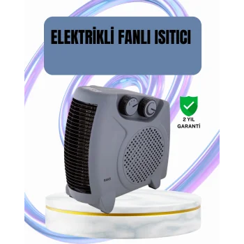 Fanlı Oda Isıtıcısı Termostat Kontrollü Soğuk Hava Üfleme Modu