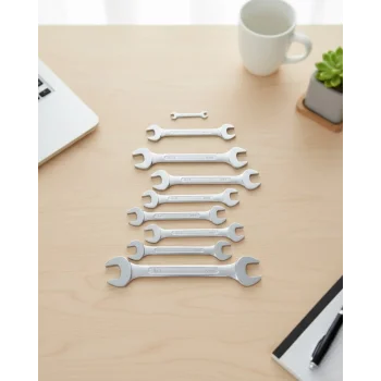 Farklı Ölçülerde Kombine Açık Ağız Anahtar Takımı