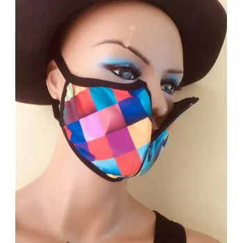 Fermuarlı 2 Katlı Maske