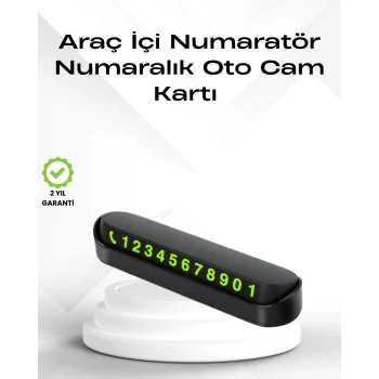 Fosforlu Işıltı ile Araç İçi Telefon Numaratörü – Güvenli Parkın Anahtarı
