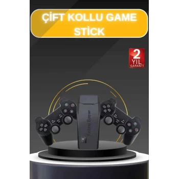 Game Stick El Atarisi 2.4g Kablosuz Çift Kol Oyunlar 4k Game Stick 3500 Oyunlu Atari Uyumlu
