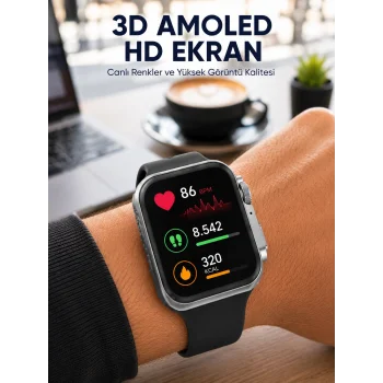 Gelişmiş Özellikli Akıllı Saat Dayanıklı Yapı ve AMOLED Ekran Yeni Nesil