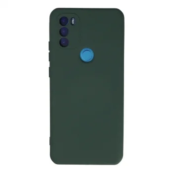 General Mobile Gm 21 Plus Kılıf Nano İçi Kadife Silikon - Koyu Yeşil