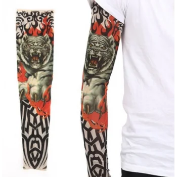 Giyilebilir Kol Dövmesi Çorap Dövme 3D Baskılı Kol Bacak Dövme 2 Adet Model 3 (5047)
