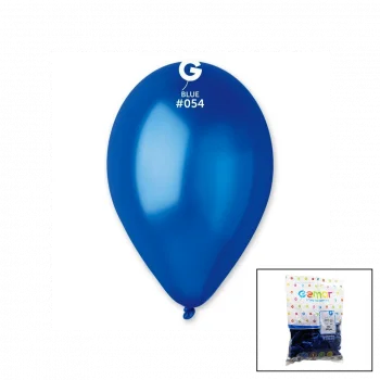 GM-110-36-54 METALİK - MAVİ BALON 11'' - 28CM - 100 PARÇA (5047)