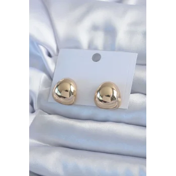 Gold Renk Pirinç Kadın Küpe