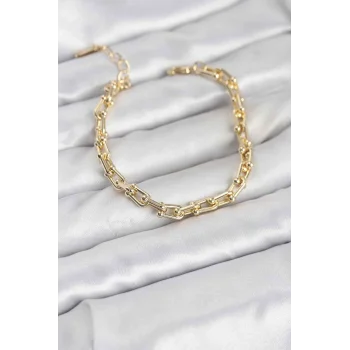 Gold Renk Tifani Model Pirinç Kadın Bileklik