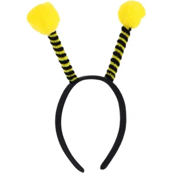 Gösteriler İçin Sarı Ponponlu Mega Arı Taç Arı Maya Tacı 25x11 cm (5047)