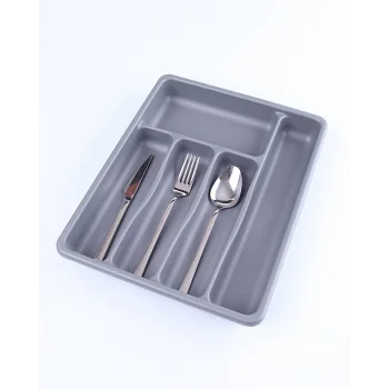 GRİ - 5 BÖLMELİ ÇEKMECE İÇİ KAŞIKLIK 36x29x5cm (5047)