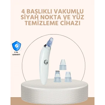 Güçlü Vakumlu Siyah Nokta Temizleyici – Cilt Pürüzlerini Gideren
