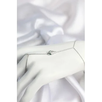 Gümüş Renk Yılan Model Pirinç Kadın Şahmeran