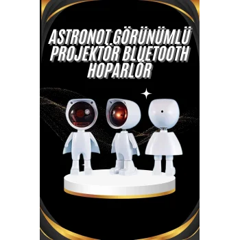 Gün Batımı Projektör Lamba Astronot Görünümlü Dekoratif Masa Lambası