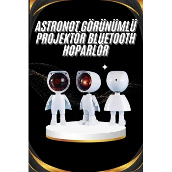 Gün Batımı Projektör Lamba Astronot Görünümlü Dekoratif Masa Lambası