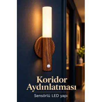Gün Işığı Aydınlatmalı Şarjlı LED Gece Lambası