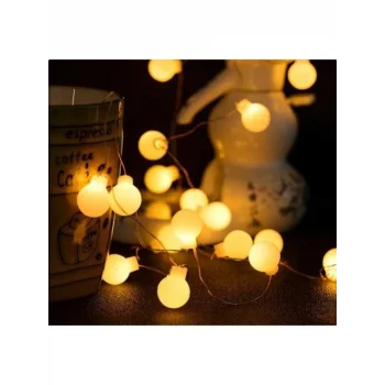 GÜN IŞIĞI - TOP 3MT FİŞLİ EKLEMELİ PERİ LED - DEKOR LAMBA (5047)