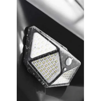 Güneş Enerjili Bahçe Aydınlatma Lambası Solar 100 Led Lamba