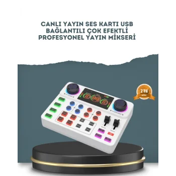 Gürültü Engelleme Özellikli Canlı Yayın Ses Kartı