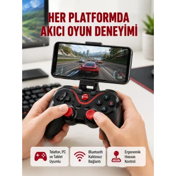 Hafif ve Taşınabilir Kablosuz Bluetooth Oyun Konsolu