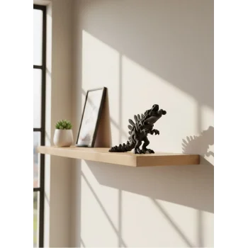 Hareketli Dinazor Figürü Dekoratif Oyuncak – Siyah Tasarım