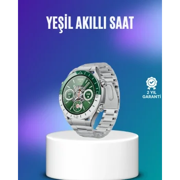 Harita Görüntüleme Özellikli Amoled Akıllı Saat 3 Kayışlı Fitness Takipli