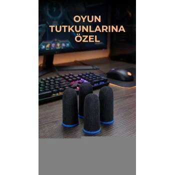 Hassas Kontrol İçin Dayanıklı Oyuncu Parmaklık Eldiven 4lü Set