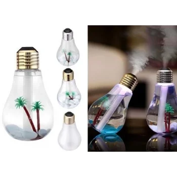 Hava Nemlendirici Ampul Görünümlü Hazneli Buhar Makinesi 400 ml. (5047)