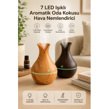 Hava Nemlendirici Ultrasonik Buhar Teknolojili Aromatik Difüzörü