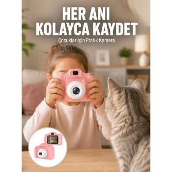 HD Video Kayıt Özellikli Mini Dijital Kamera Fotoğraf Çekimli USB Şarjlı Yeni Nesil