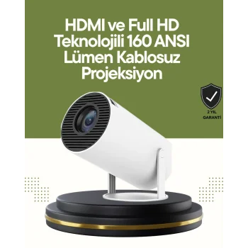 HDMI ve USB Girişli Uzun Ömürlü Ampullü Projeksiyon