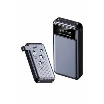 Hızlı Şarj Özellikli 20.000 Mah Dijital Göstergeli USB Girişli Android ve İOS Uyumlu Powerbank