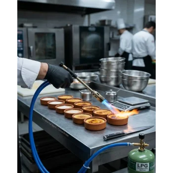 Hortumlu LPG Pürmüz Alev Tabancası Ayarlanabilir Alev Gücü Mangal Kamp ve Lehimleme Kullanımı