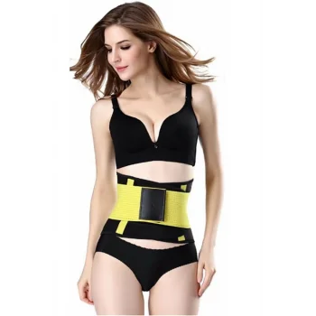 Hot Belt Termal Sauna Kemer Unisex Terletme Korsesi (sarısiyah)