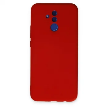 Huawei Mate 20 Lite Kılıf Nano İçi Kadife Silikon - Kırmızı