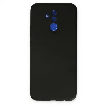 Huawei Mate 20 Lite Kılıf Nano İçi Kadife Silikon - Siyah