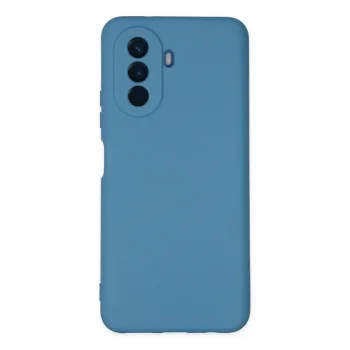 Huawei Nova Y70 Kılıf Nano İçi Kadife Silikon - Mavi