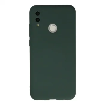Huawei P Smart 2019 Kılıf Nano İçi Kadife Silikon - Koyu Yeşil