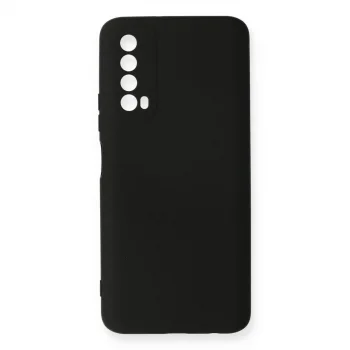 Huawei P Smart 2021 Kılıf Nano İçi Kadife Silikon - Siyah