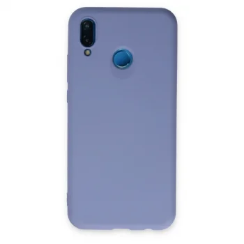 Huawei P20 Lite Kılıf Nano İçi Kadife Silikon - Lila