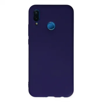Huawei P20 Lite Kılıf Nano İçi Kadife Silikon - Mor