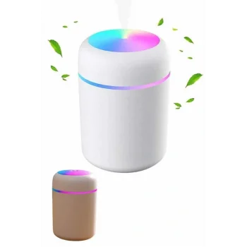Humidifier LED Işıklı Mini Ortam Oda Kokusu Aromaterapi Buhardanlık