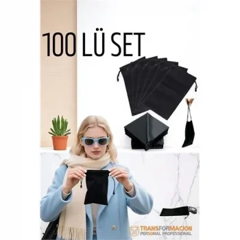 Kumaş Gözlük Kılıfı 50+50 Kılıf+bezli Set Promosyon Gözlük Kılıfı
