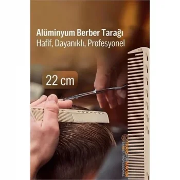 22 Cm Alüminyum Saç Kesim Tarağı – Berber Tarağı -hafif, Dayanıklı, Profesyonel 722093